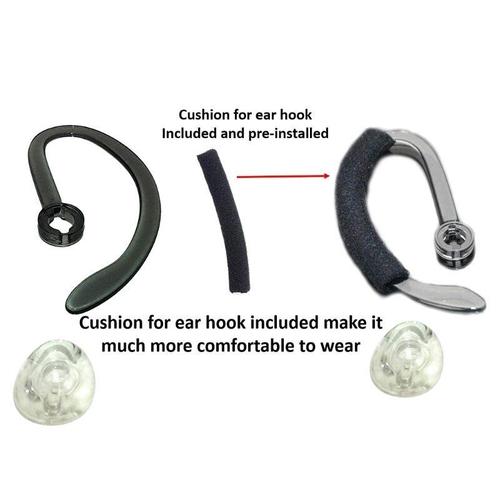 Oreillettes de rechange pour Plantronics, Kit de remplacement, boucles ¿¿ crochet, mousse de rechange, oreillettes, CS540 Savi W440 W740 W745, 96BA