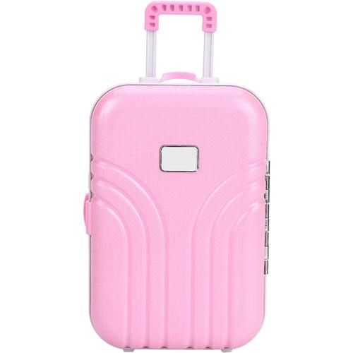 Jouet Valise Bébé, Baby Suitcase Toy Cute Plastic Rolling Mini En Plastique Mignon Roulement Boîte À Bagages Pour Enfants Filles (Pink) Luggage Box