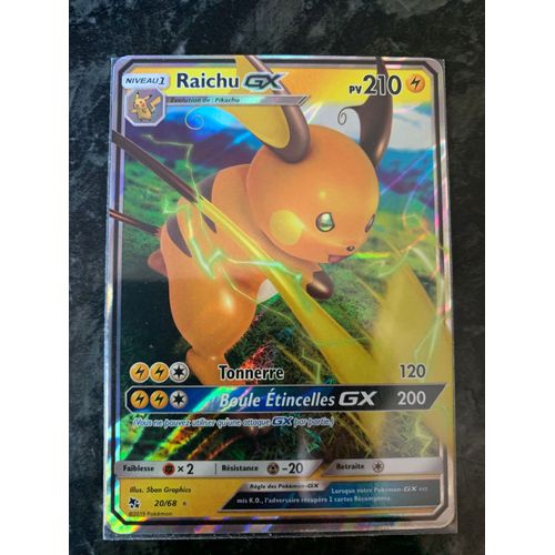 Carte Pokémon Destinées Occultes Sl 11,5 - Raichu Gx 20/68