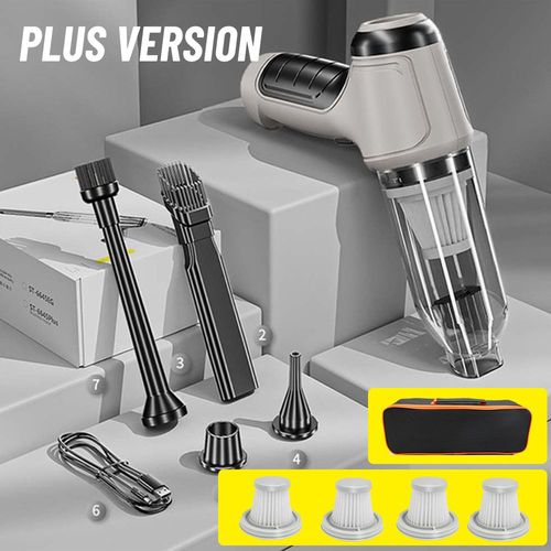 Plus 4 hapa 1 sac - Aspirateur Sans Fil À Forte Aspiration, Mini Robot Portable Pour Voiture Et Appareils Ménagers, Nettoyage De Clavier De Bureau Aspirateur À Main Sans Fil Très Puissant Accessoire Voiture Aspirateur Voiture