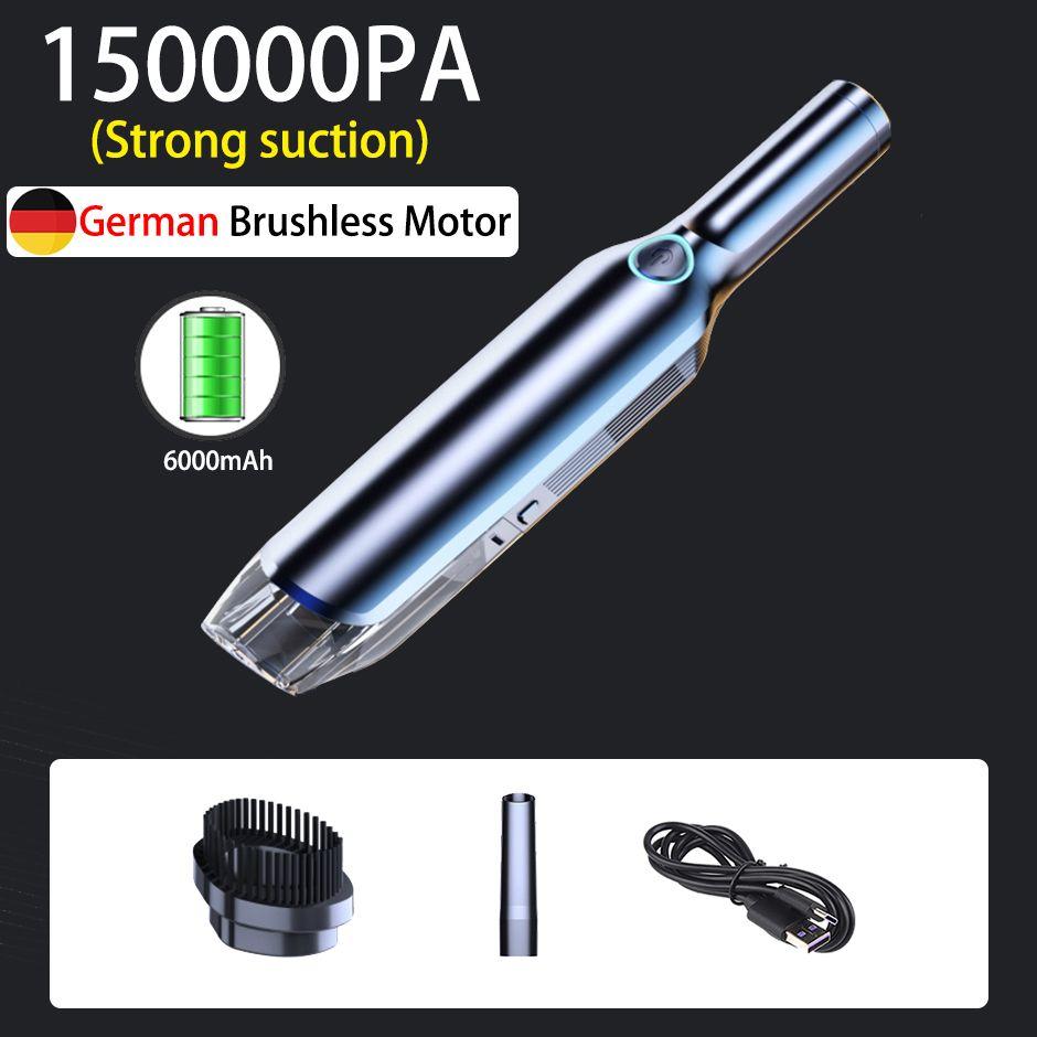 150000pa Ensemble 1 - Mini Aspirateur De Voiture Sans Fil, F...