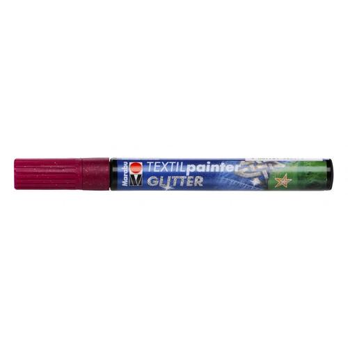 Feutre Textile Glitter 3 Mm Rouge