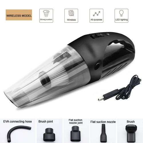 Câble USB noir - Aspirateur de voiture Sans Fil Portable de Poche Voiture Aspirateur pour voiture Aspirateur À Main Voiture Aspirateurs USB