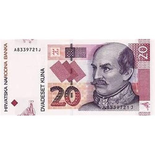 · Croatie, 20 Kuna, 2012