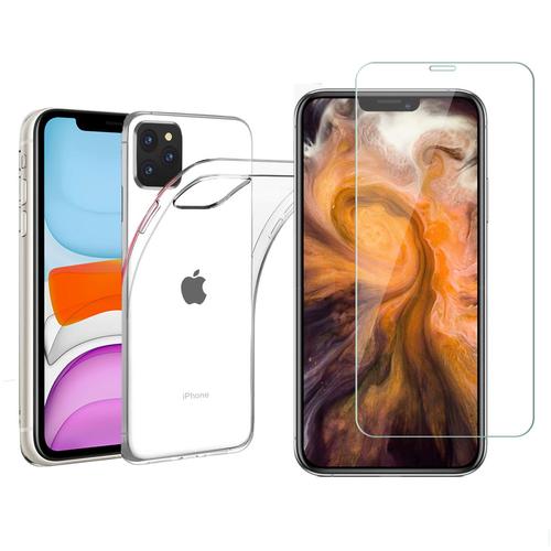 Protection Intégrale 360 Degres Apple Iphone 11 Pro 5,8 Pouces 2019 : Coque Gel De Protection En Tpu Invisible Arrière Transparente Et Protection Écran Classique Nouvel Iphone 11 Pro 5.8 - Accessoires Pochette Case