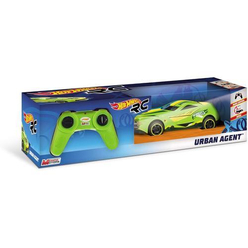 Verte Hot Wheels - Motors - Voiture De Course Radiocommandée - Urban Agent - 18cm - Jouet Enfant - 3 Ans Et Plus - 63254