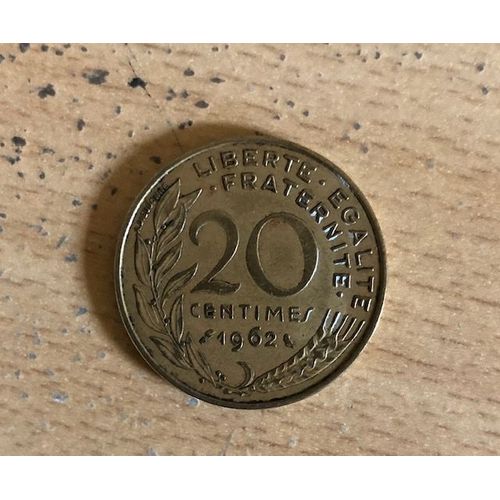 Pièce De 20 Centimes De Franc 1962