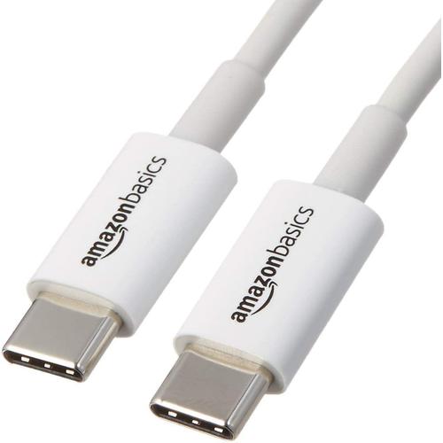 Blanc - Cable De Charge Rapide Usb-C Vers Usb-C 2.0 - Vitesse De 60mo/S - Certifié Usb-If - Pour Apple Iphone 15, Ipad, Samsung Galaxy, Tablettes, Ordinateurs Portables - 1.8 M, Blanc