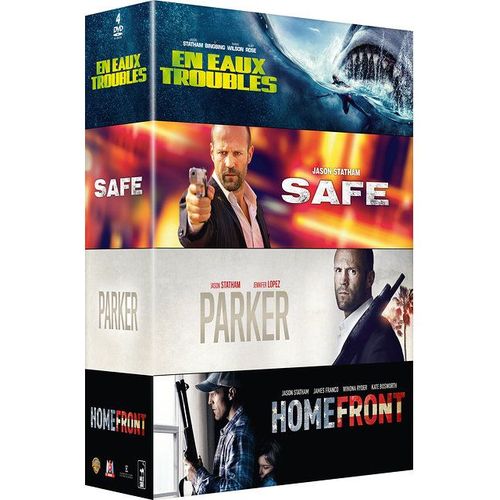 Jason Statham - Coffret : En Eaux Troubles + Safe + Parker + Homefront - Pack