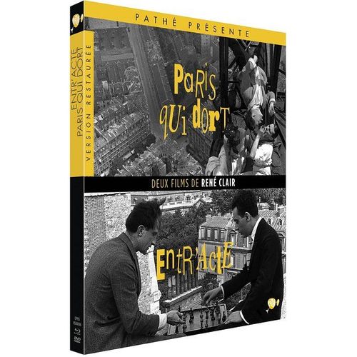 Deux Films De René Clair : Entr'acte + Paris Qui Dort - Combo Blu-Ray + Dvd