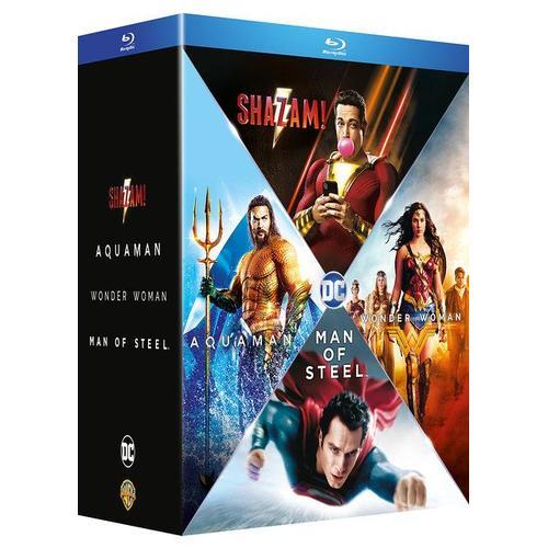 Origin Stories - Man Of Steel + Wonder Woman + Aquaman + Shazam! - Blu-Ray