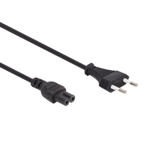 Câble D'Alimentation Noir Cee 7/16 "Fiche Euro"+ C7 L2 M H03Vvh2-F 2G0.75 Mm²