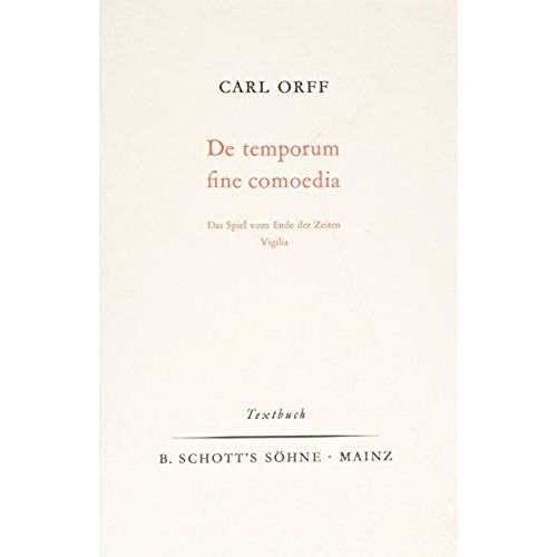 De Temporum Fine Comoedia