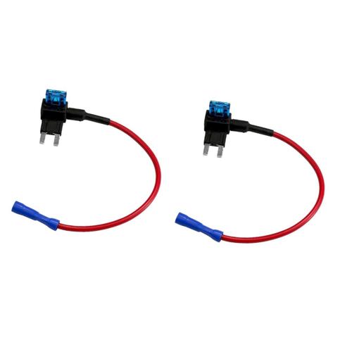 rougex2pcs rougex2pcs 12 Pièces fusible de prise de voiture plug prise jack cable fiche t fusible voiture Fusible standard porte-fusible petit Ramasser Instrument de conduite Boîte à fusibles