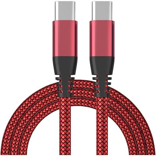 Rouge Cable chargeur USB C vers USB C[1+2+3M/Lot de 3]60W USB 2.0C cable de charge rapide compatible MacBook iPad Air 4 Galaxy S22 S21 Ultra S20 mi 11 Note 10 Pixel 6 5 4a Huawei Xiaomi Nintendo Xbox