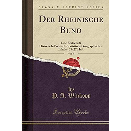 Winkopp, P: Rheinische Bund, Vol. 9