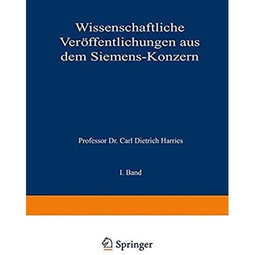 Wissenschaftliche Veröffentlichungen Aus Dem Siemens-Konzern