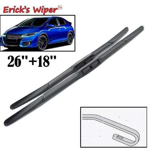 Balais'essuie Glace Avant Hybrides Pour Honda Civic 9 Hatchback Tourer Europe Modèle 2012 2016 Pare Brise 26 &quot18&quot