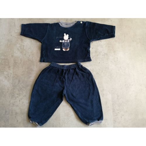 Pyjama 2 Pièces Marine 18 Mois Ozona