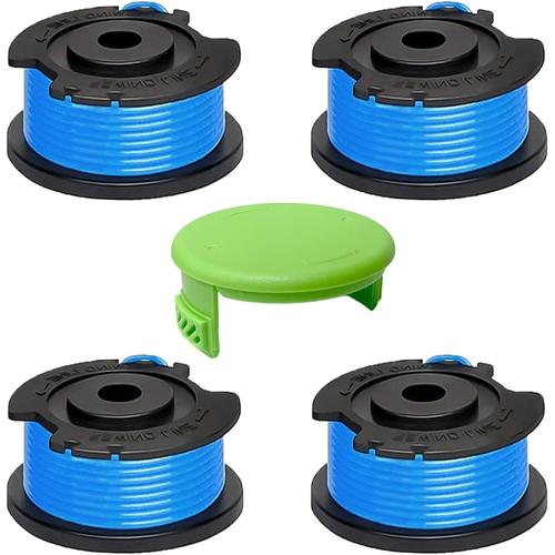 4 pcs bobines fil bobine rechange pour tondeuse à gazon,pour greenworks 29252/29092,pour greenworks 18V/24V/40v/60v/80V,pour