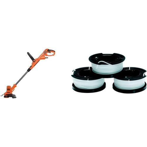 + Lot de 3 Bobines de Rechange + Lot de 3 Bobines de Rechange Coupe-Bordures Filaire 450W, Coupe-Bordures Electrique 25 cm & Lot de 3 Bobines de Rechange pour