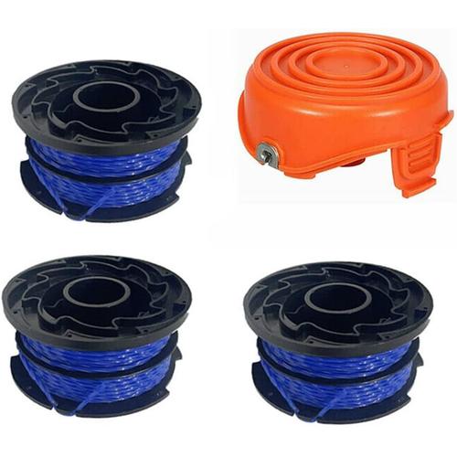 Lot de 4 bobines de fil pour tondeuse à gazon Black & Decker GL315 GL350 GL650