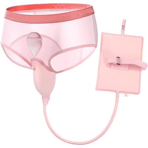 Smart Urine Bag for Woman, Portable Wearable Collection Pee Bag with Massage Function, 1000ml, 360° Tridimensionnel Anti-fuites,