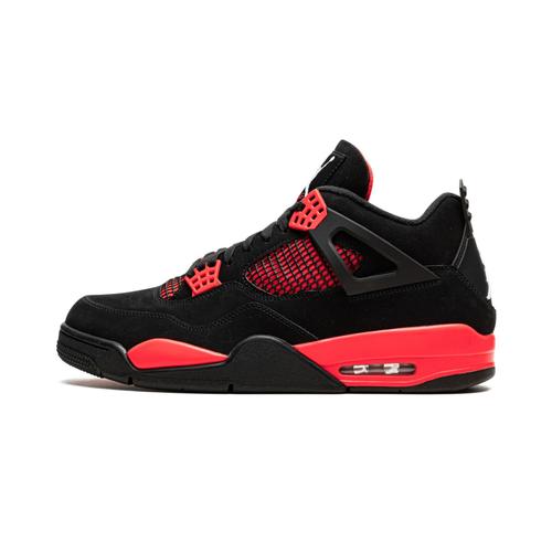 Baskets Nikee Airs Jordann 4 Retro Mid Red Thunder Homme Taille-44