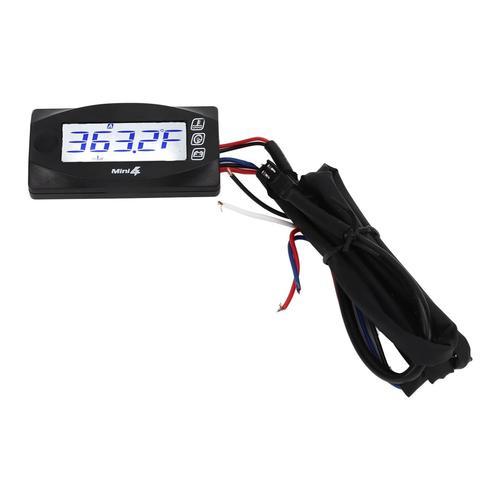 Compteur De Température De Moto, Thermomètre Numérique De Moto Étanche 4 En 1 Plus Lumineux Dc12v Haute Précision Universel Avec Avertissement Flash Pour Les Voyages (10 Mm)