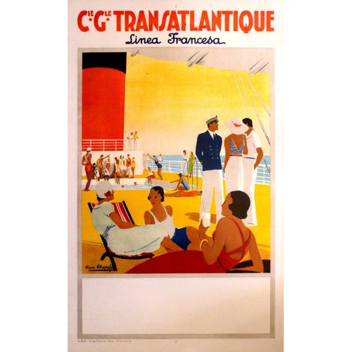 Affiche Compagnie Générale Transatlantique
