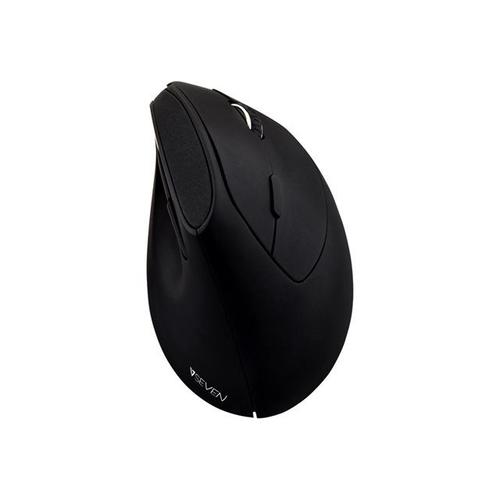 V7 MW500-1E - Souris verticale - ergonomique - optique - 6 boutons - sans fil - 2.4 GHz - récepteur sans fil USB