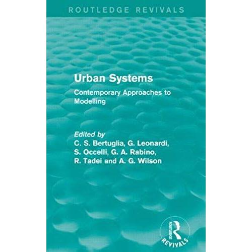 Urban Systems (Routledge Revivals)