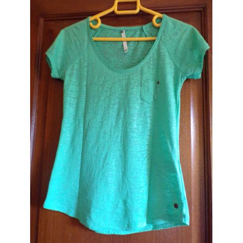T Shirt Vert Reflets Brillants