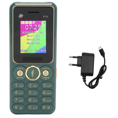 Téléphone portable 2G GSM pour personnes âgées, 3 cartes SIM, batterie longue durée de 3600 mAh, bouton débloqué, cadeaux pour personnes âgées, prise ue verte 100-240 V