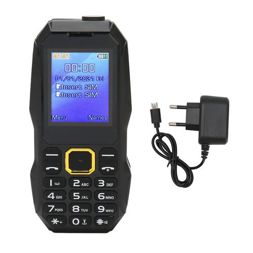 Téléphone portable Senior débloqué 2G GSM double carte SIM batterie 5800mAh gros bouton téléphone portable voix forte pour enfants âgés 100 à 240V