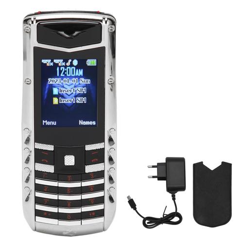 V5 Pro 2G téléphone portable débloqué gros bouton téléphone portable haut volume pour personnes âgées batterie 1600 mAh double carte 100-240 V argent prise ue