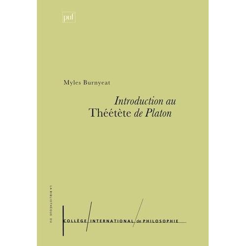 Introduction Au "Théétète" De Platon