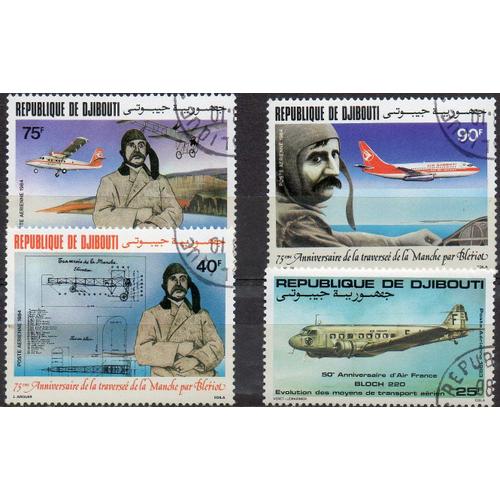 Djibouti Timbres Histoire De L'aviation