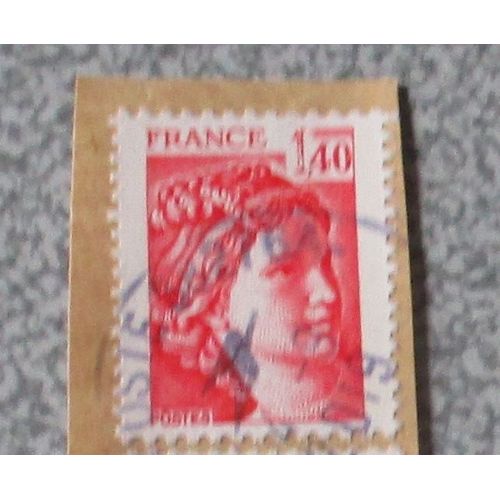Timbre De France - Série Sabine De Gandon - Rouge - 1.40 Francs Français - Date D'émission 3/08/1980 - Oblitéré