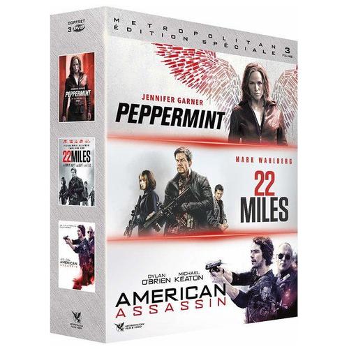 Action Vengeance : Peppermint + 22 Miles + American Assassin - Pack