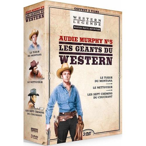 Audie Murphy N° 5 - Les Géants Du Western : Le Tueur Du Montana + Le Nettoyeur + Les Sept Chemins Du Couchant - Pack