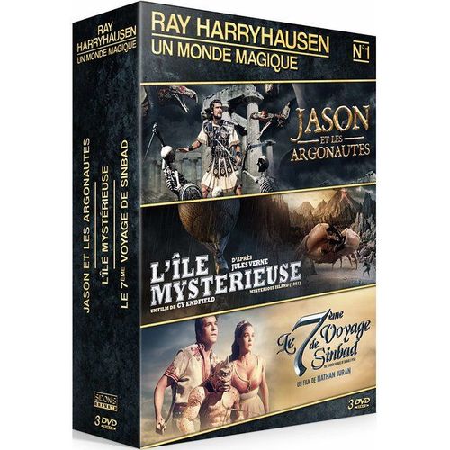 Ray Harryhausen - Coffret N° 1 : Jason Et Les Argonautes + L'île Mystérieuse + Le 7ème Voyage De Sinbad - Pack