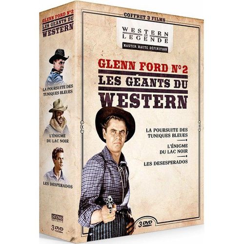 Glenn Ford N° 2 - Les Géants Du Western : La Poursuite Des Tuniques Bleues + L'enigme Du Lac Noir + Les Desperados - Pack