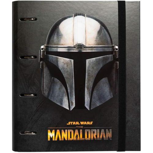 The Mandalorian The Mandalorian - Classeur A4 4 Anneaux - Star Wars The Mandalorian | Classeur Rigide 4 Anneaux, Format 27 X 32 Cm | Fournitures