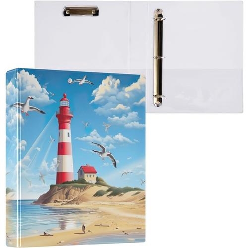 A83. A83. Manga Lighthouse Classeur A4 À 3 Anneaux Pour Contenir 200 Feuilles, Classeur À Anneaux En D Avec Porte-Bloc Pour Fournitures