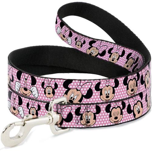 Multicolore Buckle Down Disney Minnie Mouse Expressions Pois Rose/Blanc Laisse 2,5 Cm De Large