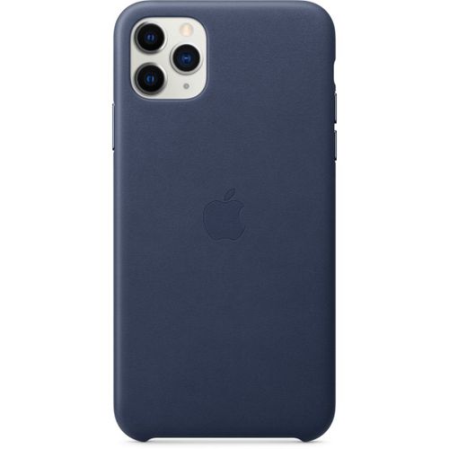 Apple - Coque De Protection Pour Téléphone Portable - Cuir, Aluminium Usiné - Bleu Nuit - Pour Iphone 11 Pro Max