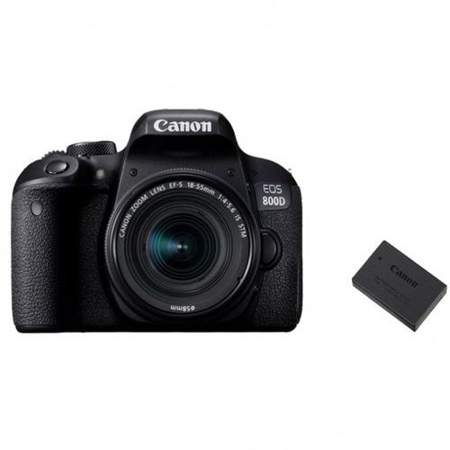 CANON EOS 800D KIT EF-S 18-55mm F4-5.6 IS STM + CANON Battery LP-E17