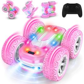 Rose Voiture Telecommandee Fille Jouet Enfant 8 9 10 11 12 Ans 4WD Voiture Cascadeuse 360 Rotation avec Lumiere LED RC Drift Course Camion Tout Terrain Jeux Exterieur Jardin Cadeaux Garcons Rakuten