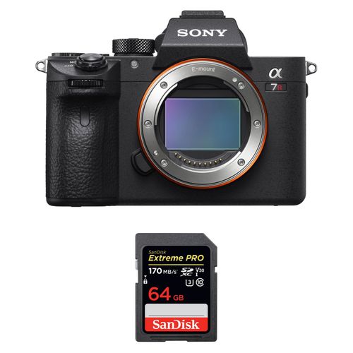 Sony ALPHA 7R III Nu + SanDisk 64GB Extreme PRO UHS-I SDXC 170 MB/s | Garantie 2 ans